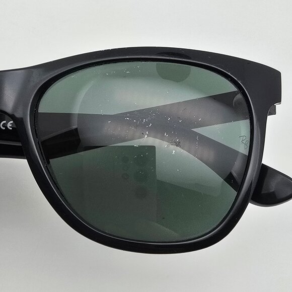 RB4184 Sunglasses in Black and G-15 Green - RB4184 | Ray-Ban® Ray-Ban RB4184 601/71 Polished Black Frame G-15 Green Lens Sunglasses Italy 54mm